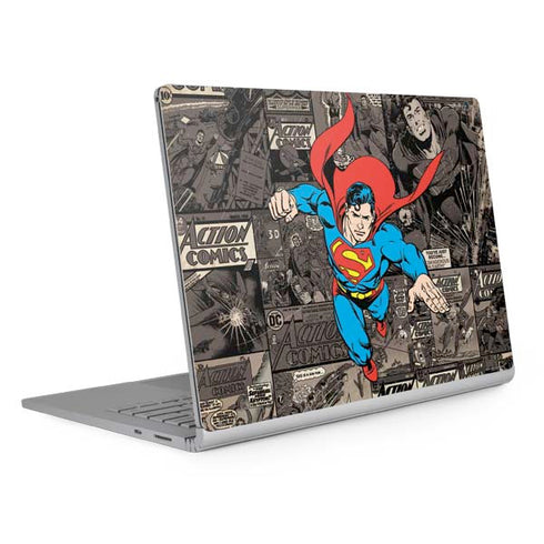 DC Comics Superman Vintage Action pose pattern Surface Book 2 15in Skin